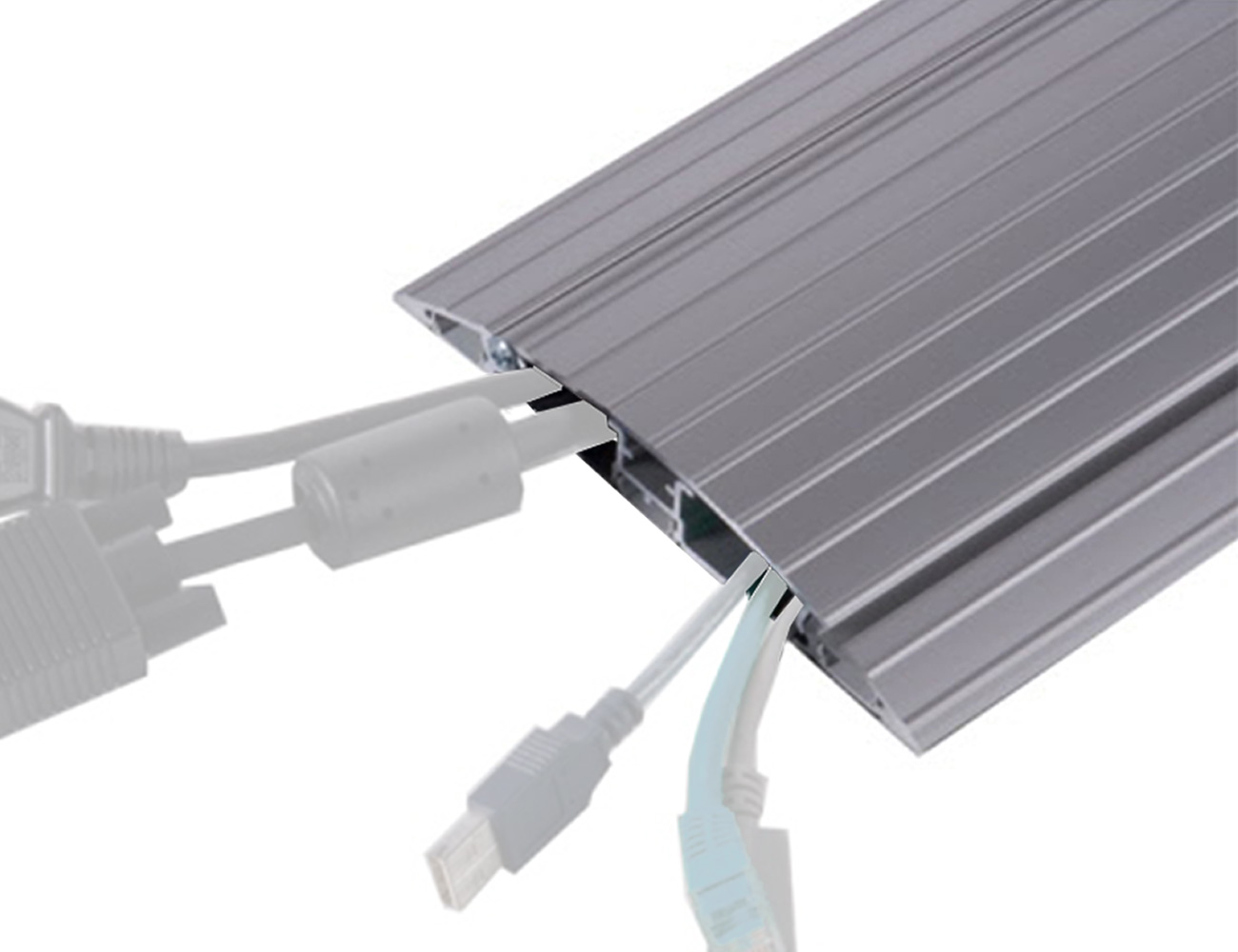 Kabelbrücke mit Deckel – Aluminium